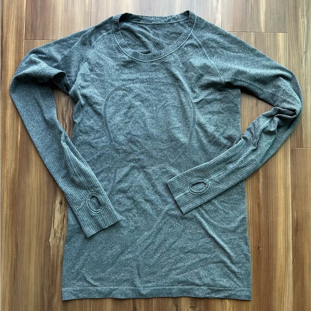 Lululemon Swiftly Tech Long-Sleeve Shirt in Gray